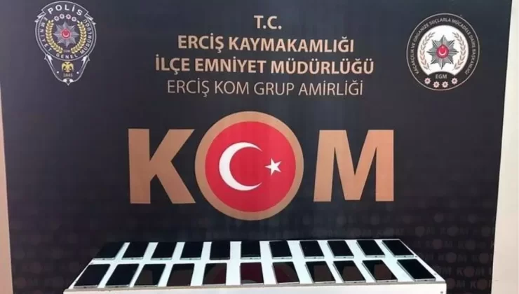 Erciş’te Kaçak Cep Telefonu Operasyonu