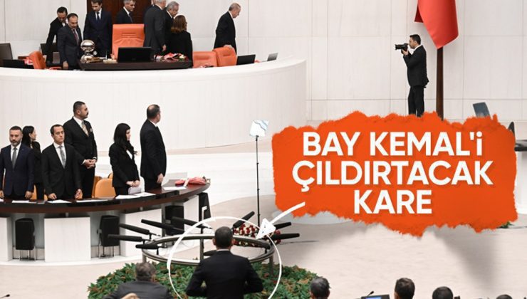 Erdoğan’a Meclis’te ayakta ilk karşılama Özgür Özel’den