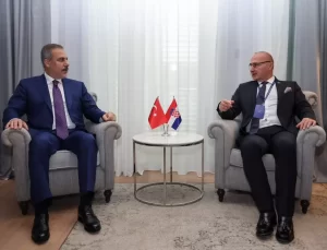 Fidan ve Hırvat Bakan Görüştü