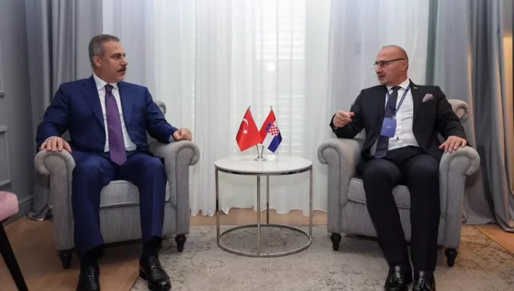 Fidan ve Hırvat Bakan Görüştü