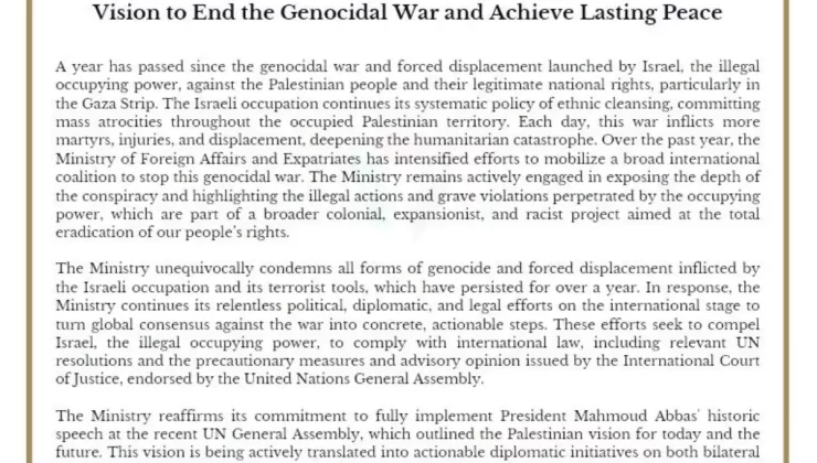 Filistin’den İsrail’e Sert Tepki