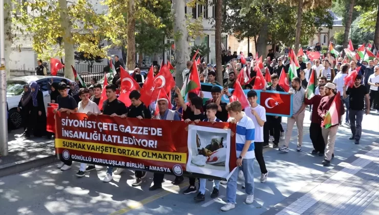 Filistin’e Destek Yürüyüşleri Düzenlendi