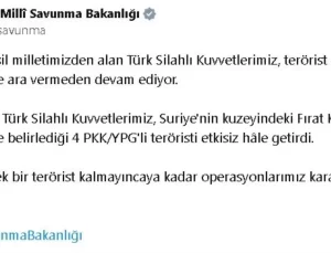 Fırat Kalkanı’nda 4 Terörist Etkisiz Hale Getirildi