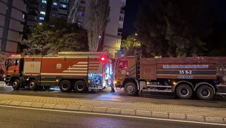 Gaziemir’de Orman Yangınına Müdahale