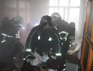 Havza’da Apartman Dairesinde Yangın