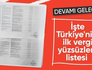 Hazine ve Maliye Bakanlığı ilk ‘vergi yüzsüzleri’ listesini açıkladı