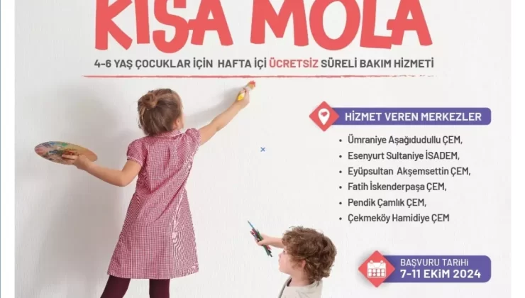 İBB Kısa Mola Merkezleri ile Çocuklara Eğlenceli Oyun Grupları Sunuyor