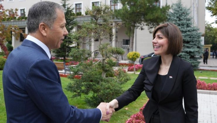 İçişleri Bakanı Ali Yerlikaya, Irak Göç ve Yerinden Edilmişler Bakanı Jabro ile bir araya geldi