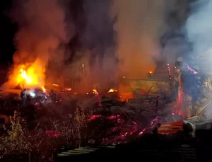 İspir’de Korkutan Yangın