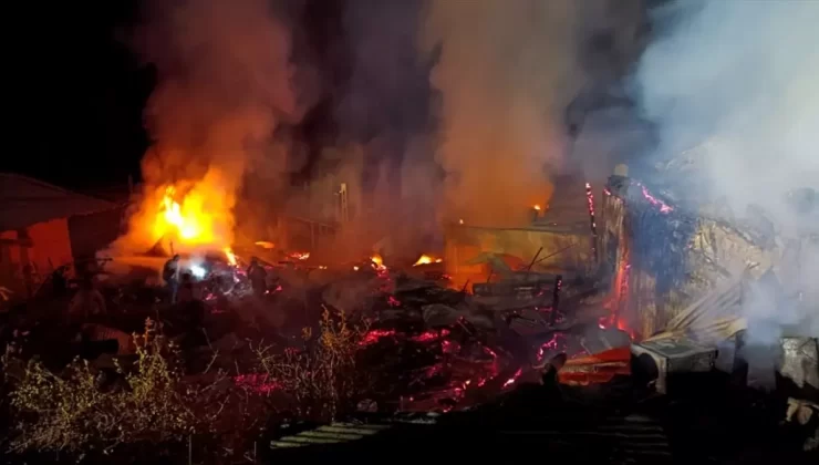 İspir’de Korkutan Yangın