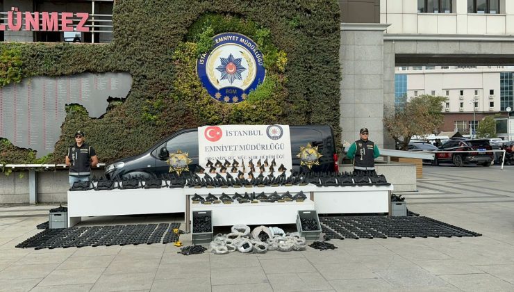 İstanbul’da 15 milyon liralık kaçak silah operasyonu: Rezidansı imalathaneye çevirmişler