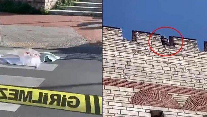 İstanbul’da vahşet: Kadının kafasını kesip surlardan atladı