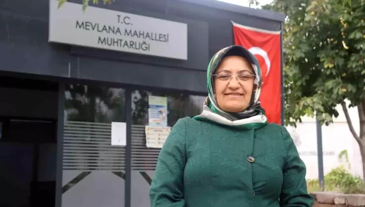Kadın Muhtar Hacer Arık, Mahallesine Hizmette İkinci Dönemini Yaşıyor