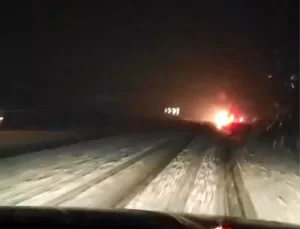 Kars’ta Kar, Ağrı’da Yıldırım Etkili Oldu