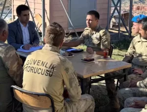 Kaymakam Çelik, Çeliktepe Üs Bölgesini Ziyaret Etti