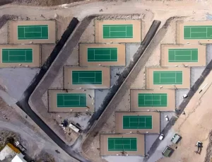 Kayseri’de 12 Yeni Tenis Kortu Yapımı Devam Ediyor