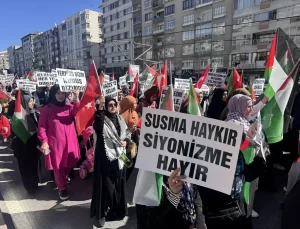 Kayseri’de İsrail Saldırılarına Tepki Yürüyüşü