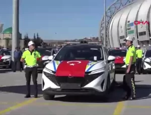 Kayseri’ye 244 Yeni Polis Aracı Teslim Edildi