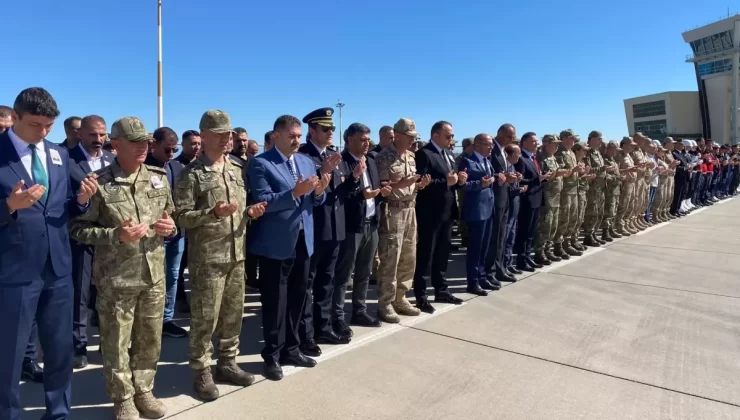 Kazada şehit olan uzman çavuş, memleketine uğurlandı