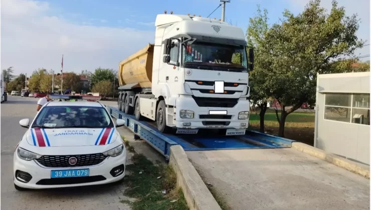 Kırklareli’nde Ağır Yük Denetimi