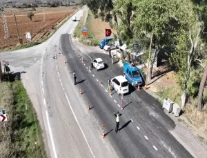 Kırklareli’nde Dronlu Trafik Denetimi