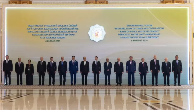 Kurtulmuş, Türkmenistan’da Resmi Törende