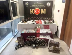 Kütahya’da Kaçak Tütün ve Sigara Operasyonu