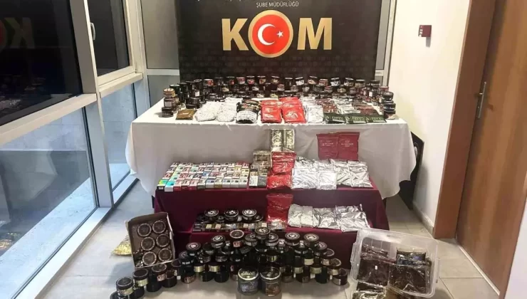 Kütahya’da Kaçak Tütün ve Sigara Operasyonu