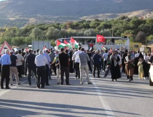 Malatya’da İsrail Protestosu