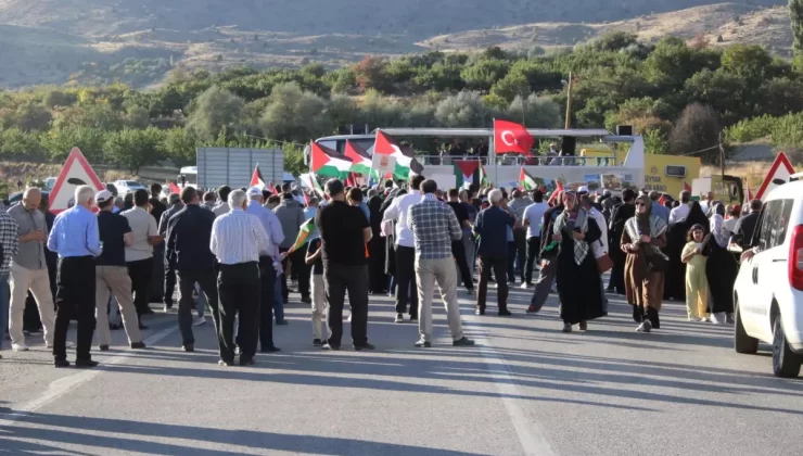 Malatya’da İsrail Protestosu
