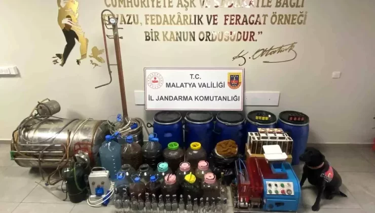 Malatya’da Sahte Alkol Operasyonu