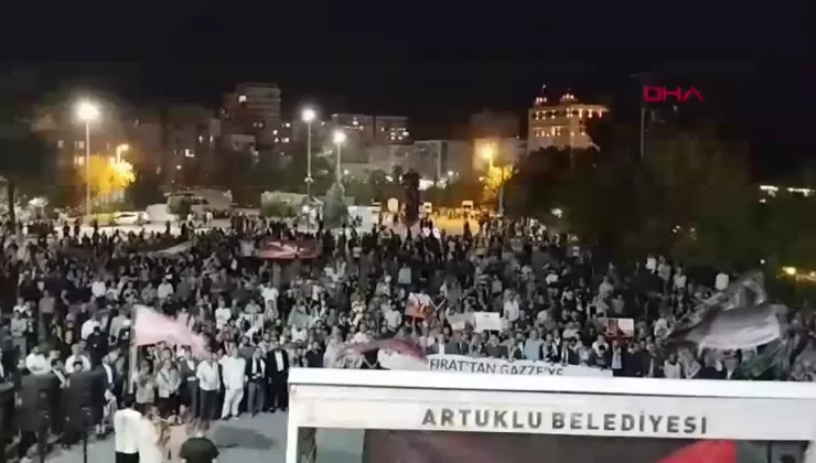 MARDİN İsrail’in Gazze’ye yönelik saldırıları Mardin’de protesto edildi