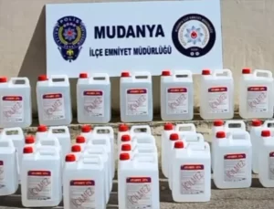 Mudanya’da 260 Litre Sahte İçki Ele Geçirildi