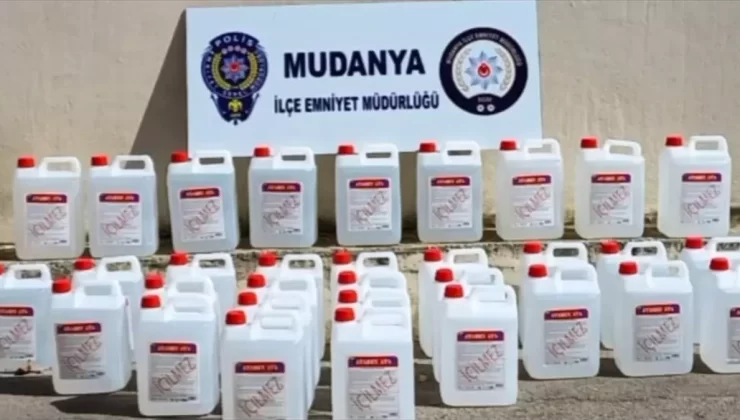 Mudanya’da 260 Litre Sahte İçki Ele Geçirildi