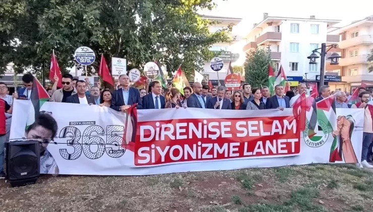 Muğla’da Gazze’ye Destek Yürüyüşü