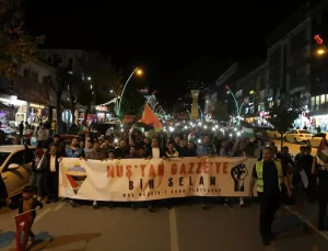 Muş’ta Gazze Saldırıları Protesto Edildi