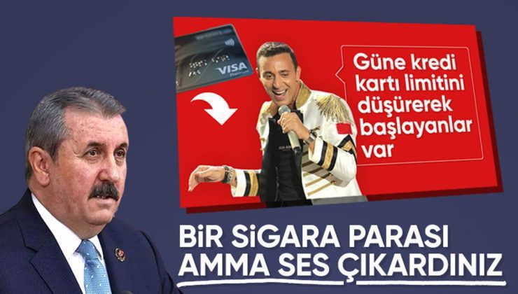 Mustafa Destici: 750 TL vermemek için limitlerini düşürenlerin kartlarını iptal edin
