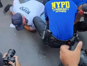 New York’ta Binlerce Filistin Yanlısı Gösterici İsrail Saldırılarını Protesto Etti