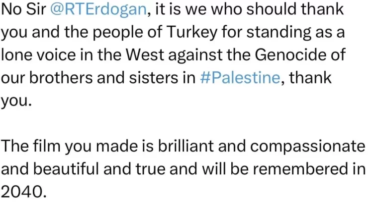 Pink Floyd’un solisti Waters’dan Cumhurbaşkanı Erdoğan’a “Filistin” teşekkürü