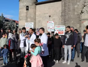 Sağlıkçılardan Gazze Protestosu