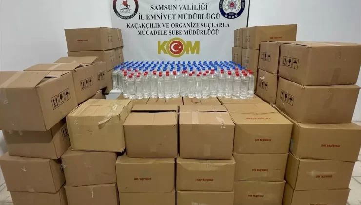 Samsun’da 1200 Litre Kaçak Etil Alkol Ele Geçirildi