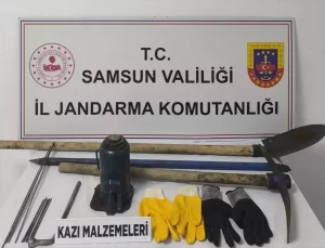 Samsun’da Kaçak Kazı Operasyonu