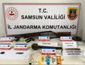 Samsun’da Silah ve Uyuşturucu Operasyonu: 5 Gözaltı