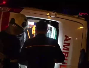 Samsun’da Tramvay Ambulansa Çarptı, 4 Yaralı