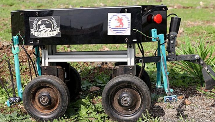 Samsun’da yapay zekayla çapalama ve ilaçlama yapan tarım aracı geliştirildi
