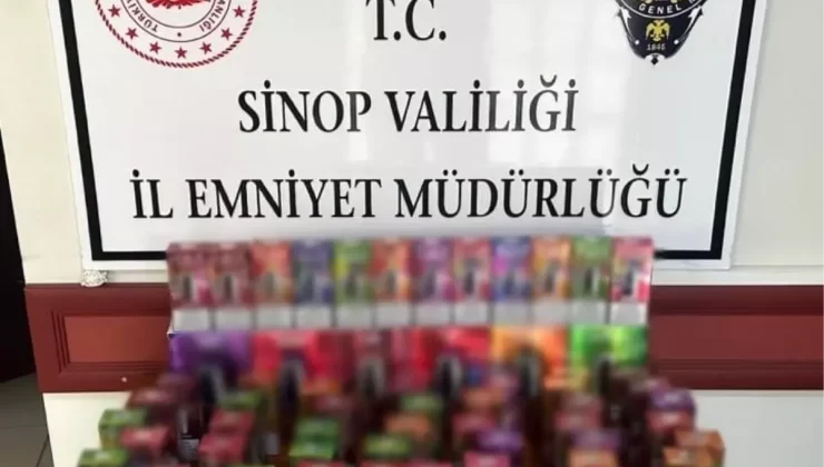 Sinop’ta Kaçak Tütün ve Elektronik Sigara Operasyonu
