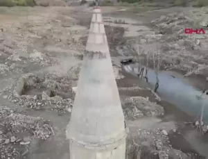 Sivas’ta Baraj Altındaki Pusat Köyü Yeniden Ortaya Çıktı