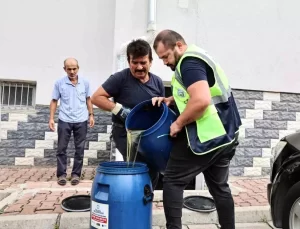 Talas Belediyesi Bitkisel Atık Yağ Toplama Kampanyası Devam Ediyor