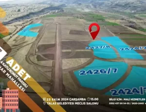 Talas Belediyesi’nden Yatırım Fırsatları: 8 Taşınmaz İhaleye Çıkıyor