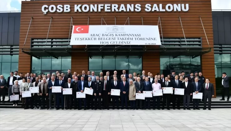 Tekirdağ’da Araç Bağışçılarına Teşekkür